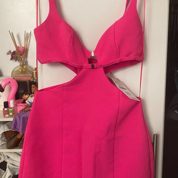 Zara Fuchsia Mini Dress - Picture 3 of 4